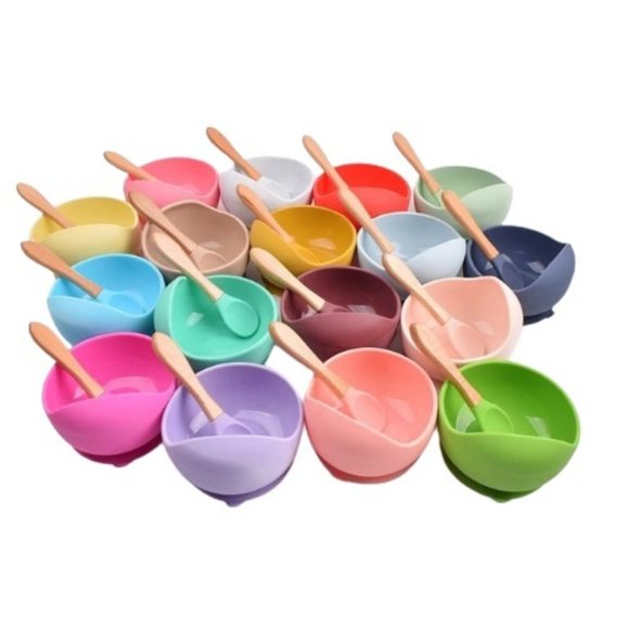 Perfect Cute Baby Silicone gift set bowls Combo Pack - Picture 5 of 11